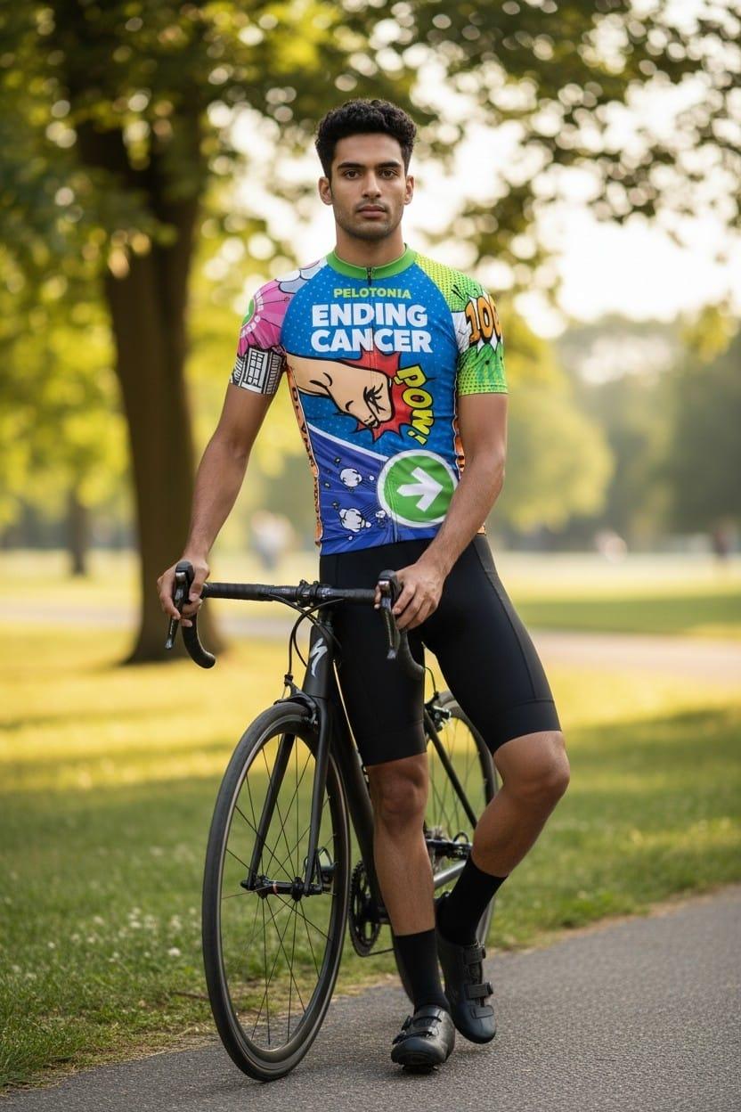 Cyclist on a road bike